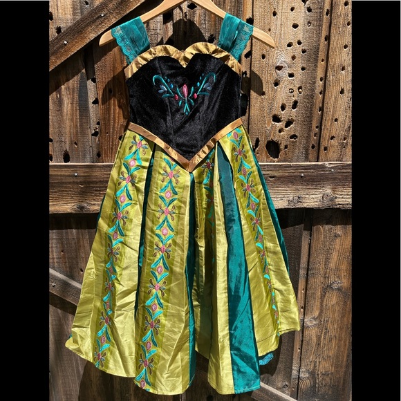 Chasing Fireflies Other - CHASING FIREFLIES GIRLS DISNEY FROZEN PRINCESS ANNA DRESS COSTUME SIZE 4-6X
